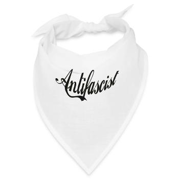 Antifaschist Antifaschismus Antifascist Antiracist - Bandana - Weiß - Vorne