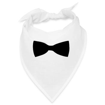 Fliege - Bandana - Weiß - Vorne