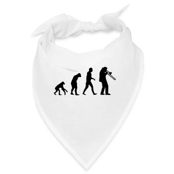 Trombone - Bandana - Weiß - Vorne