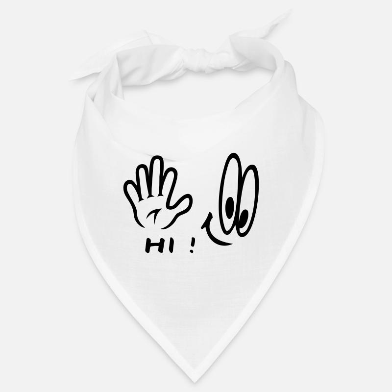 Handzeichen, Hi , Comic Bandana