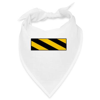 warning sign - Bandana - Weiß - Vorne