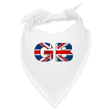 GB Union Jack - Bandana - Weiß - Vorne