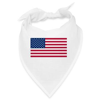 usa - Bandana - Weiß - Vorne