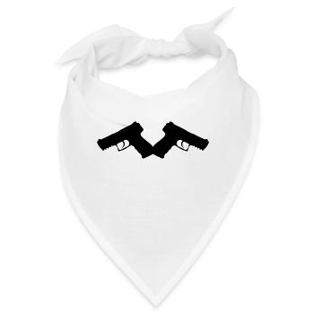 gun2_2_mal6 - Bandana - Weiß - Vorne