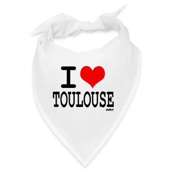 ich liebe Toulouse - Ich liebe toulouse - Bandana - Weiß - Vorne