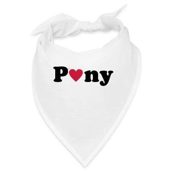 Pony - Bandana - Weiß - Vorne