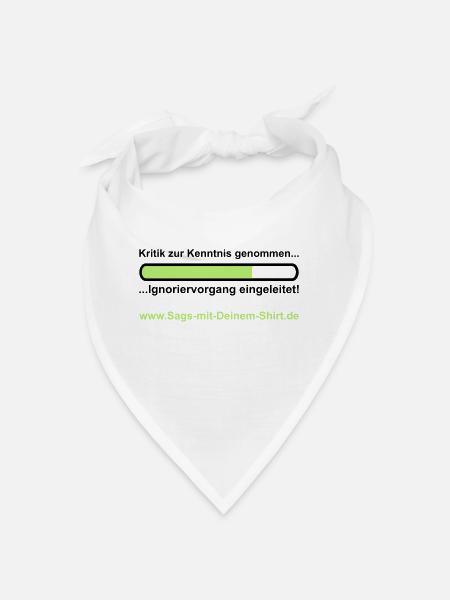 Ignoriervorgang - Promotion - Bandana - white - Front