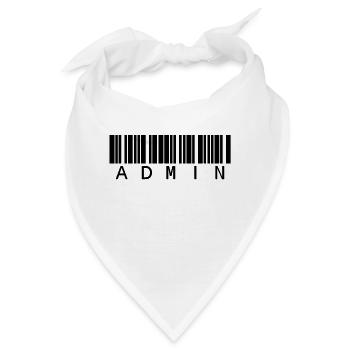Administrator in Schwarz - Bandana - Weiß - Vorne