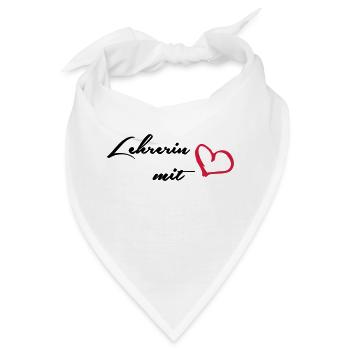 Lehrerin - Bandana - Weiß - Vorne