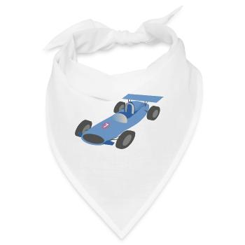 Rennwagen - Bandana - Weiß - Vorne