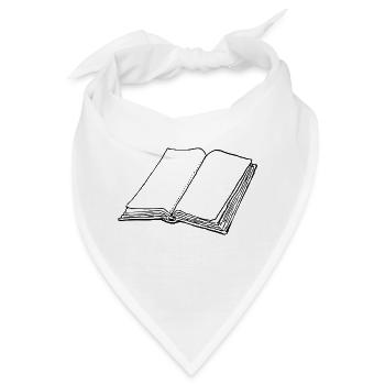 Buch - Bandana - Weiß - Vorne