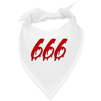 666 - Bandana - Weiß - Vorne