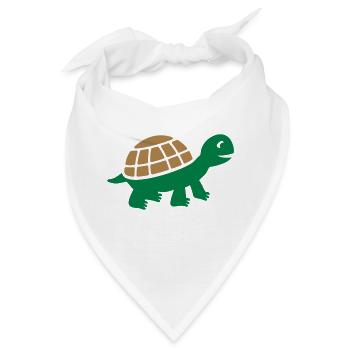 Niedliche Schildkröte Geschenk - Bandana - Weiß - Vorne