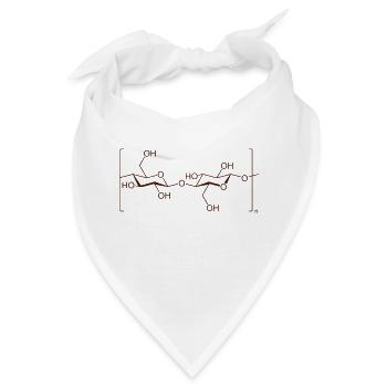 cellulose Cotton Baumwolle - Bandana - Weiß - Vorne