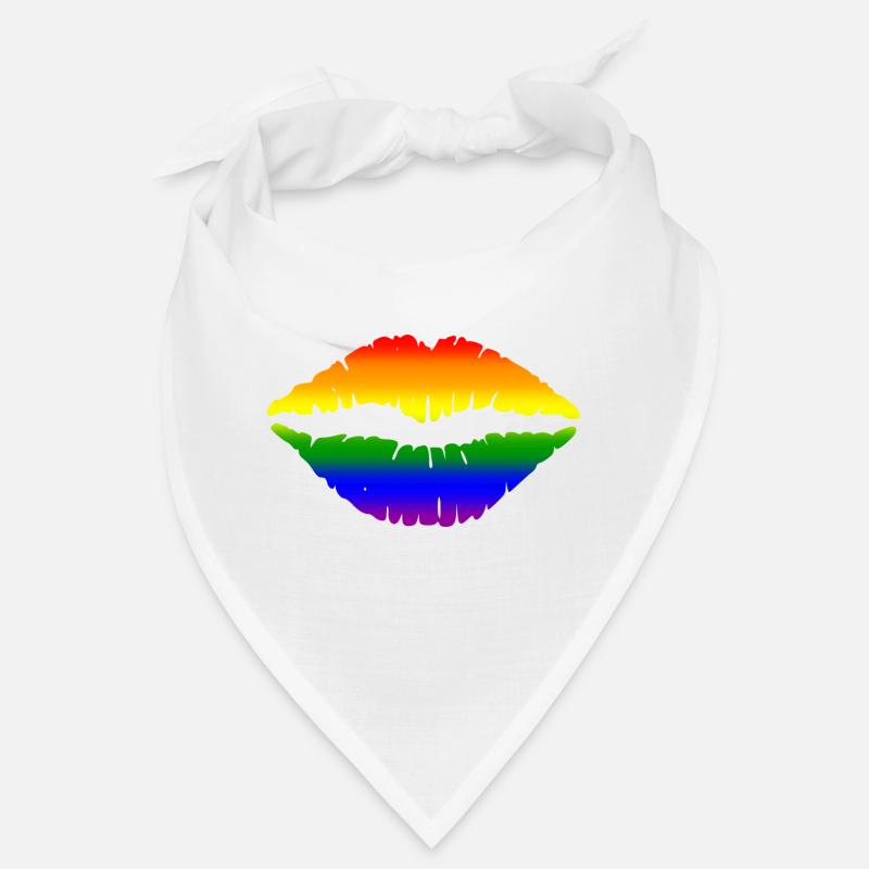 Regenbogen-Lippen Bandana