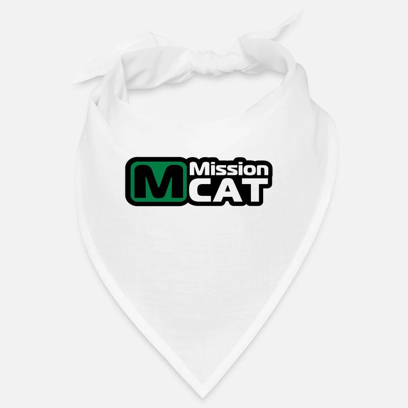 Waller, poisson-chat, pêche, poisson, mission chat - Bandana - blanc