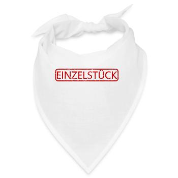 Einzelstück vintage Poststempel - Bandana - Weiß - Vorne