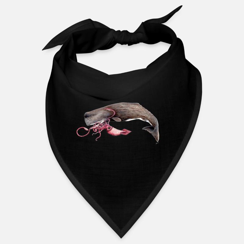 Sperm Whale with Squid - sperm whale - Cachalot Bandana