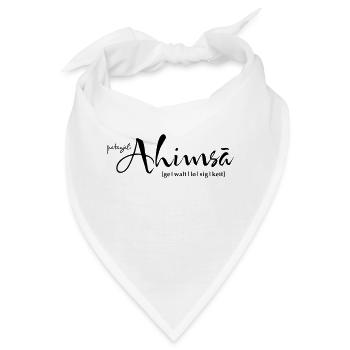 yoga ahimsa gewaltlosigkeit - Bandana - Weiß - Vorne