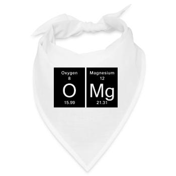 Chemistry OMG - Oh My God - Bandana - Weiß - Vorne