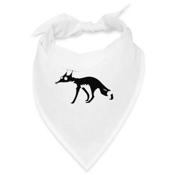 Black Fox No. 4 - Bandana - Weiß - Vorne