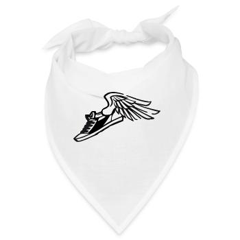 Turnschuh mit Flügeln Sneaker - Bandana - Weiß - Vorne