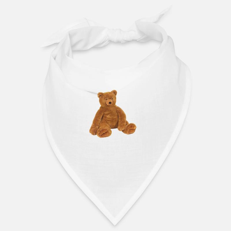 Teddybär auf dem TShirt als Geschenk Geschenkidee - Bandana - Weiß