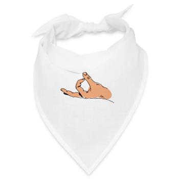 Haha! Lustiges Bild hineingeschaut Finder Loch - Bandana - Weiß - Vorne