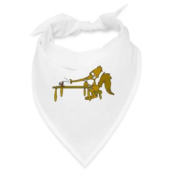 Der Ameisenbär - Bandana - Weiß - Vorne