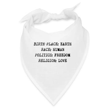 HUMAN KIND - Bandana - Weiß - Vorne