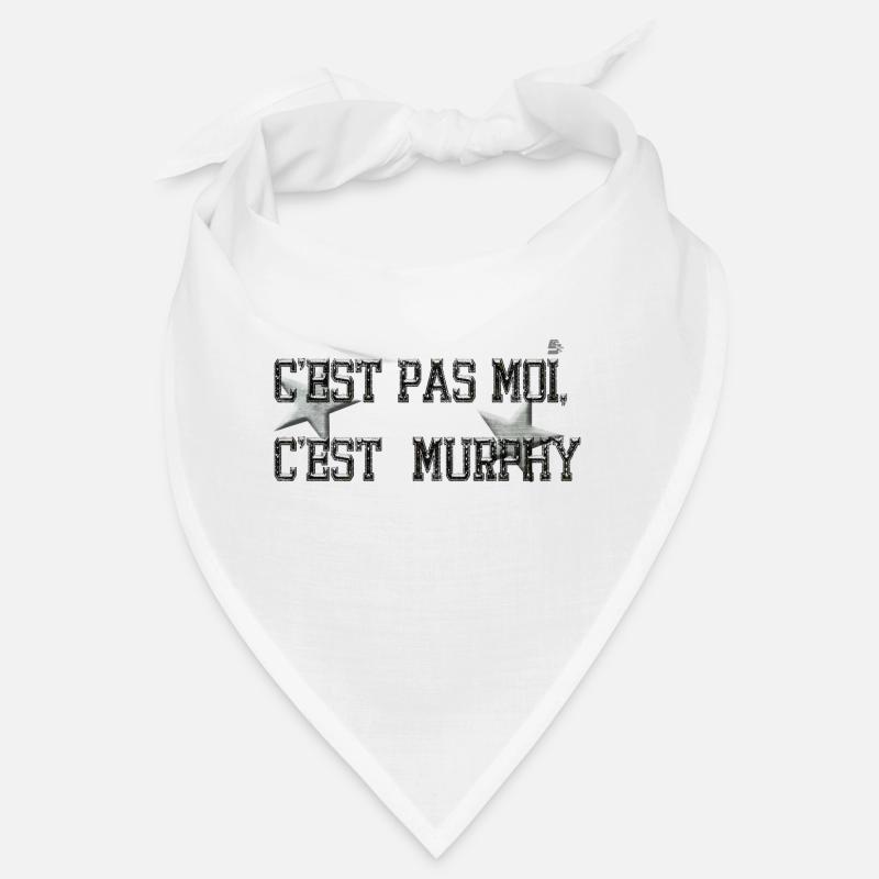 c est pas moi c est_ murphy by customstyle - Bandana - blanc