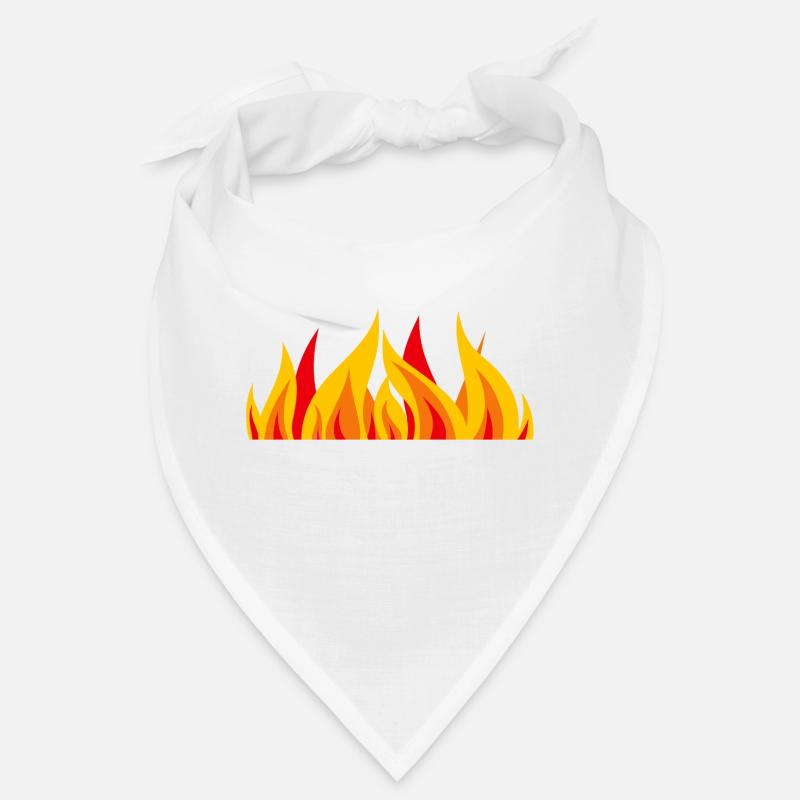 Fire - Bandana - Weiß