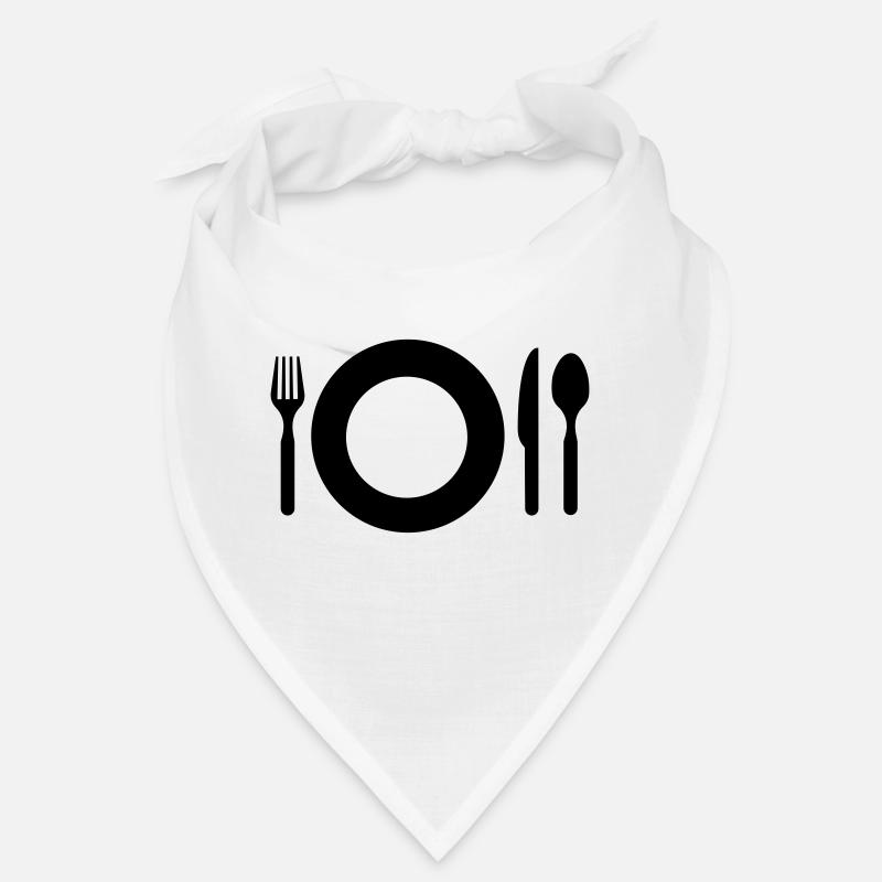 Coutellerie graphique EAT HUNGER GIFT IDEA Bandana