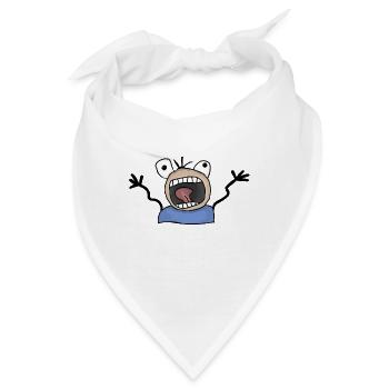 panic alarm gnadenlos - Bandana - Weiß - Vorne