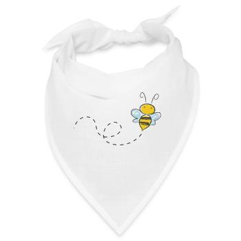 Kleines Bienchen - Bandana - Weiß - Vorne