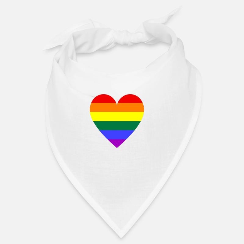 Regenbogen Herz Bandana