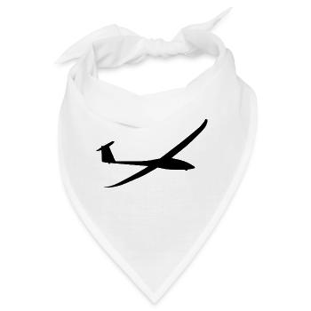 Segelflugzeug Segelflieger Segeln Flugzeug - Bandana - Weiß - Vorne