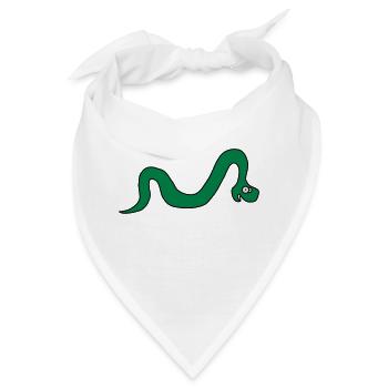 Funny Snake - Bandana - Weiß - Vorne
