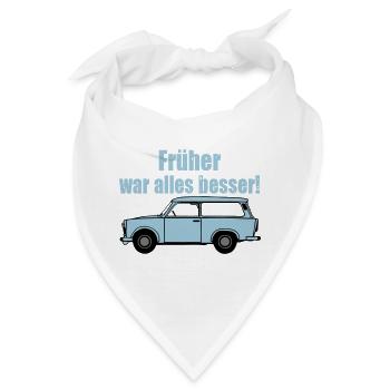  , DDR Kult , früher war alles besser (25) - Bandana - Weiß - Vorne