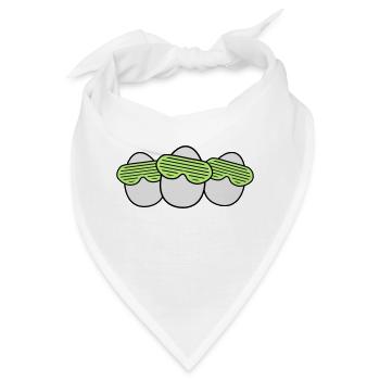 Funky Egg Crew - Bandana - Weiß - Vorne
