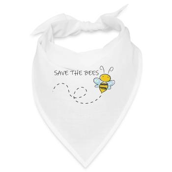 Save the bees umweltschutz bienen schützen - Bandana - Weiß - Vorne