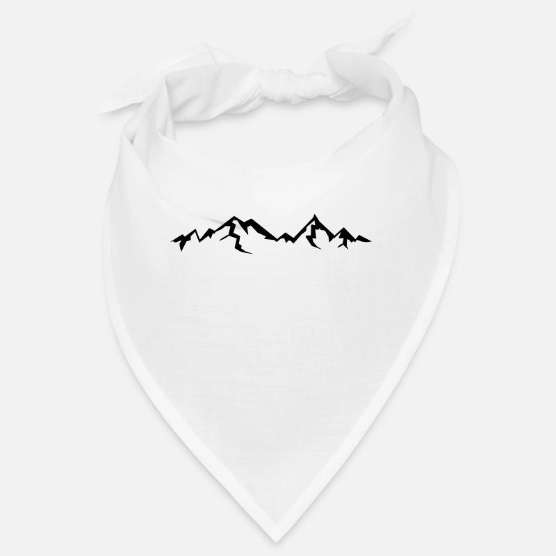 High beautiful mountains with shadow Bandana