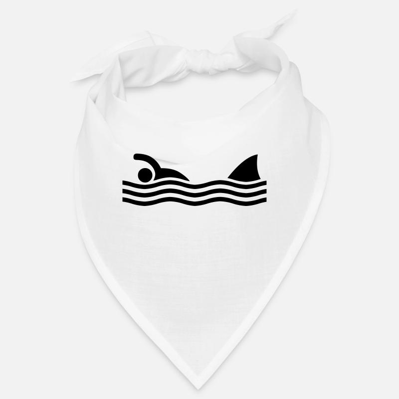 swimmer with shark Bandana