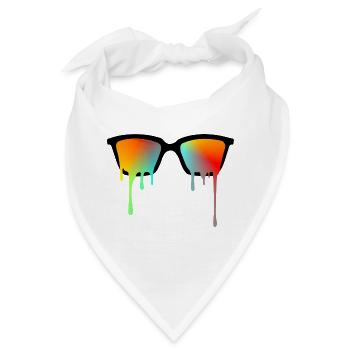 Sonnenbrille - Bandana - Weiß - Vorne