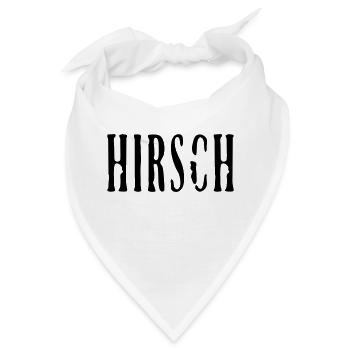 Hirsch / Deer (1c) - Bandana - Weiß - Vorne