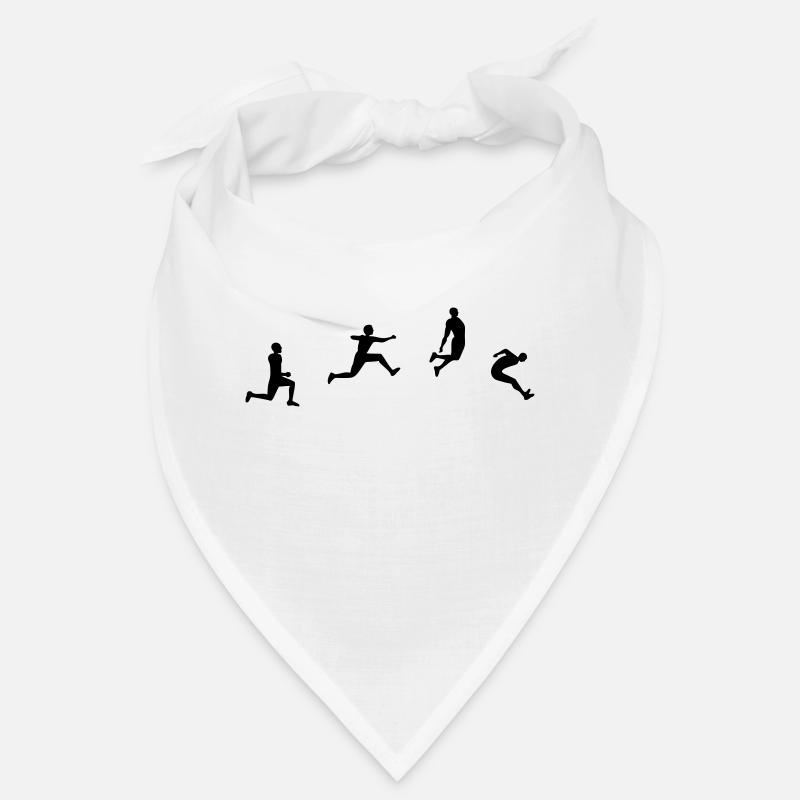 long jump silhouette drawing Bandana