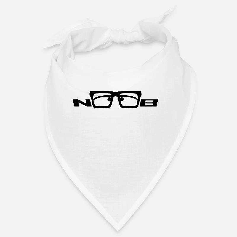 Noob Glasses Face Comic Nerd Bandana