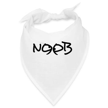 Noob Comic Augen Cartoon Lustig - Bandana - Weiß - Vorne