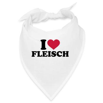 Fleisch - Bandana - Weiß - Vorne