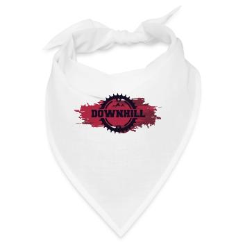 Downhill Geschenk Downhiller shirt - Bandana - Weiß - Vorne